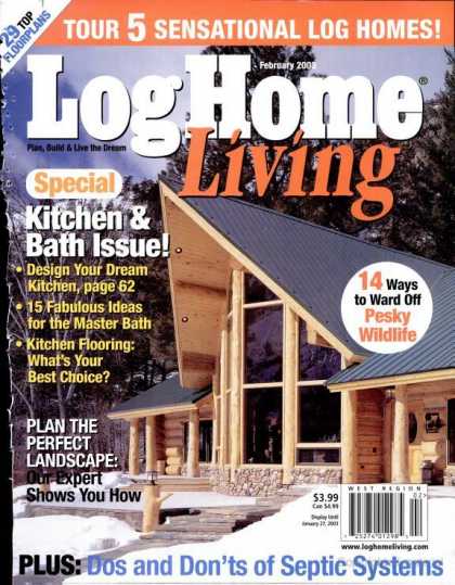 Log Home Living - February 2003