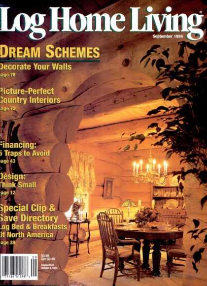 Log Home Living - September 1994