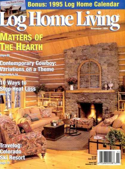 Log Home Living - November 1994