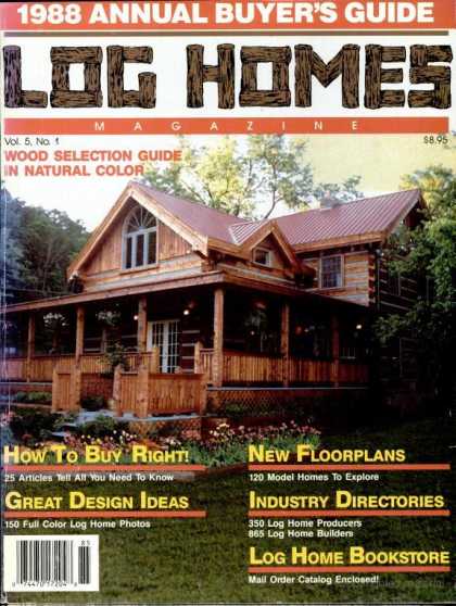 Log Home Living - 1988