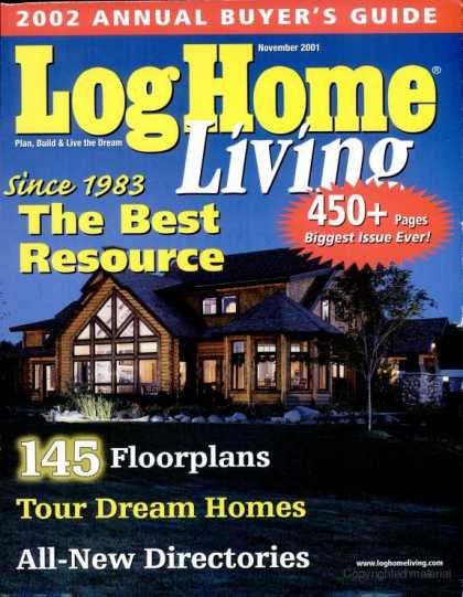 Log Home Living - November 2001