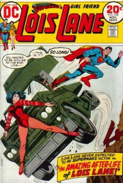 Lois Lane 135 - Superman - Girlfriend - Newspaper Reporter - Red Cape - Comic Book