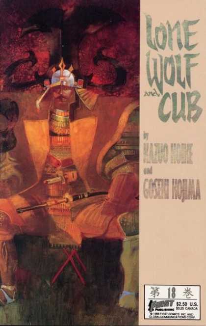 Lone Wolf and Cub 18 - Sword - Samurai - Warrior - Katana - Big Asian Knight - Bill Sienkiewicz