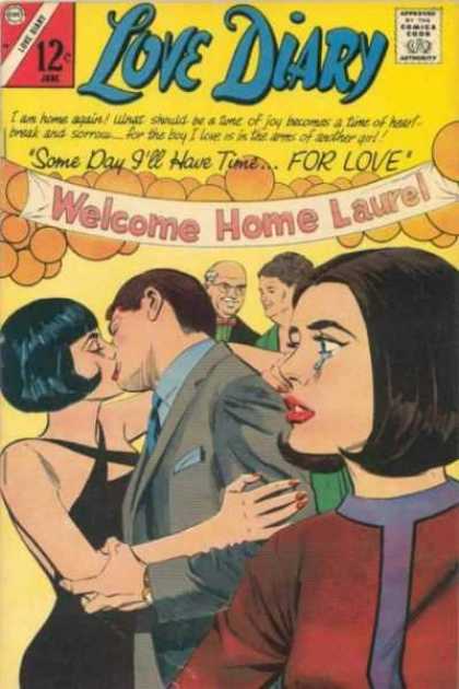 Love Diary 49 - Some Day Ill Have Time - Welcome Home Laure - Man And Woman Kissing - Woman Crying - For The Boy I Love