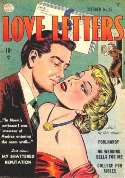 Love Letters 25 - Man - Woman - Envelopes - Door - Necklace