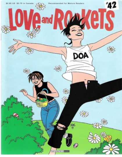 Love & Rockets 42 - Girls - Lesbians - Flowers