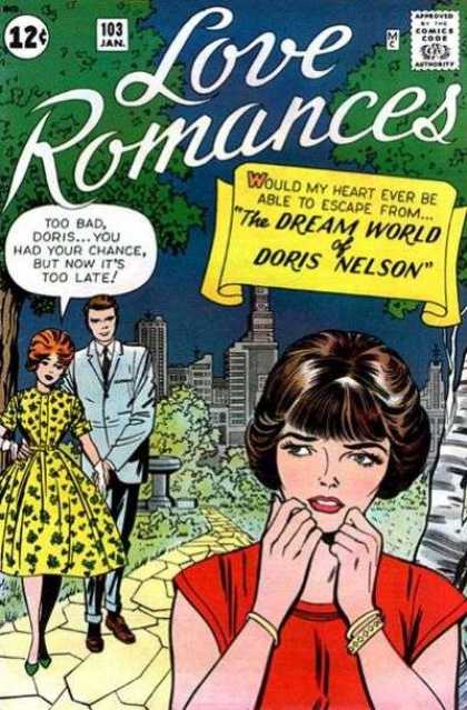 Love Romances 103 - Dream World - Doris - Girls - Park - Trees - Jack Kirby