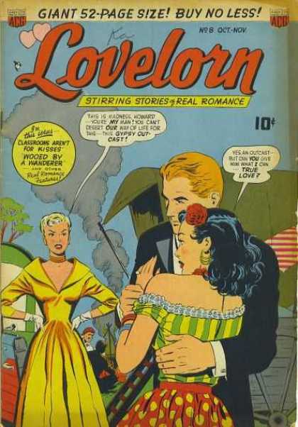 Lovelorn 8 - Romance Comic - Wooed By A Wanderer - Gypsy - True Love - Howard