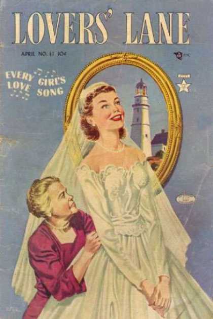 Lovers' Lane 11 - April - No 11 - Wedding Dress - Gold Mirror - Lighthouse