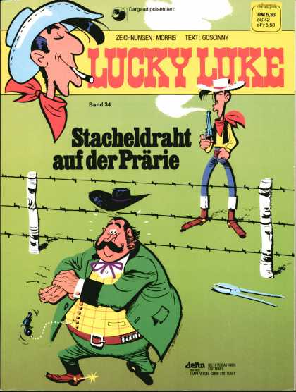 Lucky Luke 20 - Cowboy - Band 34 - Hat - Gun - Deltn
