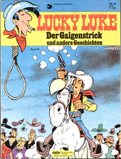Lucky Luke 28 - Horse - Hats - Cowboys - Gun - Cigarette