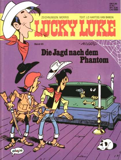Lucky Luke 51 - German - Die Jagd Nach Dem Phantom - Spiderweb - Coffin - Gun