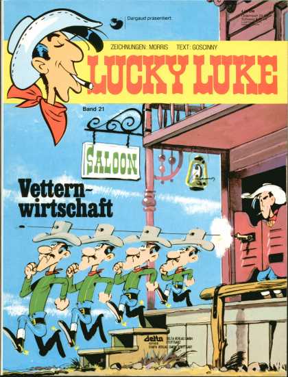Lucky Luke 7 - Lucky Luke - Cowboy - Gunfight - Saloon - Lantern