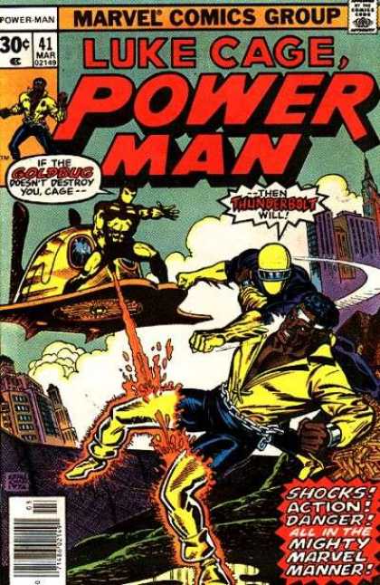 Luke Cage: Power Man 41 - Luke Cage - Power Man - Goldbug - Thunderbolt - Cage