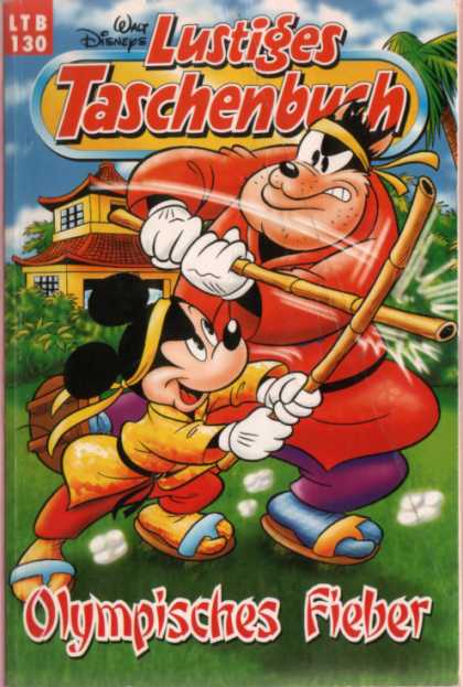 Bamboo Fight - Mickey Mouse - Duel - Pagoda - Olympisches Fieber Lustiges Taschenbuch Neuauflage 130 - Bamboo Fight - Mickey Mouse - Duel - Pagoda - Olympisches Fieber