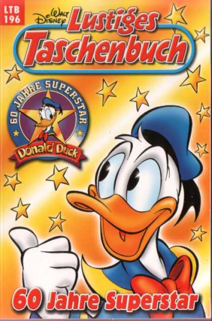Lustiges Taschenbuch Neuauflage 196 - Walt Disney - Donald Duck - 60 Yahre Superstar - Stars - Red Tie