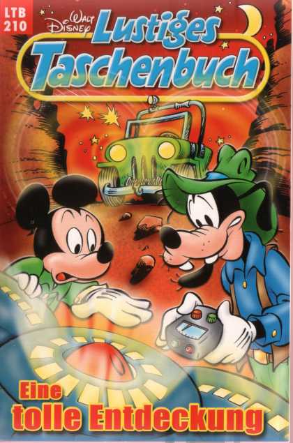 Mickey Mouse - Goofy - Lustiges Taschenbuch - Green Car - Spaceship Lustiges Taschenbuch Neuauflage 210 - Mickey Mouse - Goofy - Lustiges Taschenbuch - Green Car - Spaceship