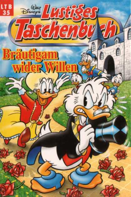 Lustiges Taschenbuch Neuauflage 35 - Castle - Ducks - Roses - Yellow Brick Sidewalk - Green Grass And Blue Sky