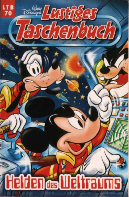 Mickey Mouse - Pluto - Space - Planets - Ship Lustiges Taschenbuch Neuauflage 70 - Mickey Mouse - Pluto - Space - Planets - Ship
