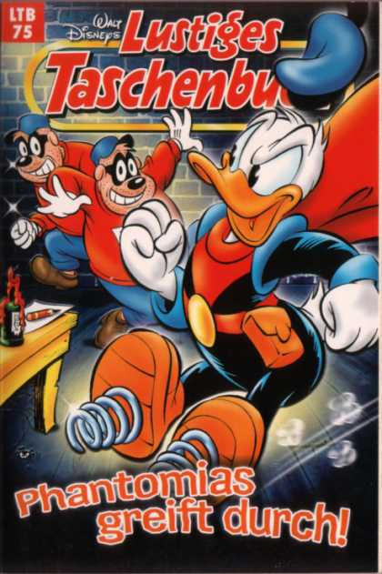 Walt Disneys - Bottle - Paper - Pen - Phantomias Greift Durch Lustiges Taschenbuch Neuauflage 75 - Walt Disneys - Bottle - Paper - Pen - Phantomias Greift Durch