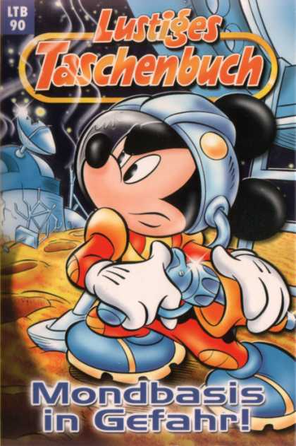 Space Helmet - Mondbasis In Gefahr - Silver Gun - Moon - Blue Shoes Lustiges Taschenbuch Neuauflage 90 - Space Helmet - Mondbasis In Gefahr - Silver Gun - Moon - Blue Shoes