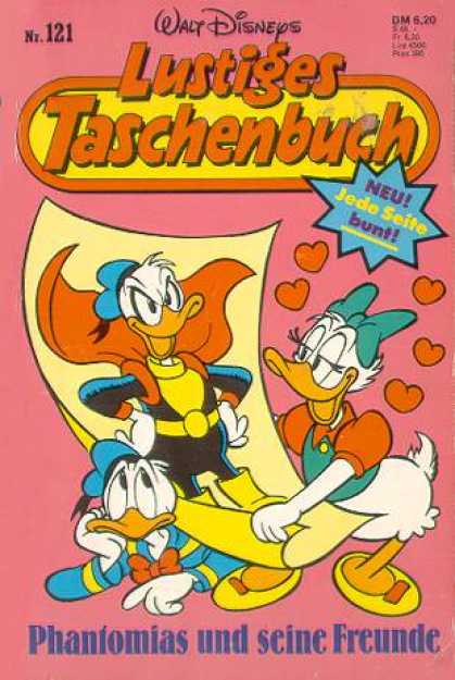 Lustiges Taschenbuch 123 - Walt Disney - Donald Duck - Hearts - Superheroe - Costume