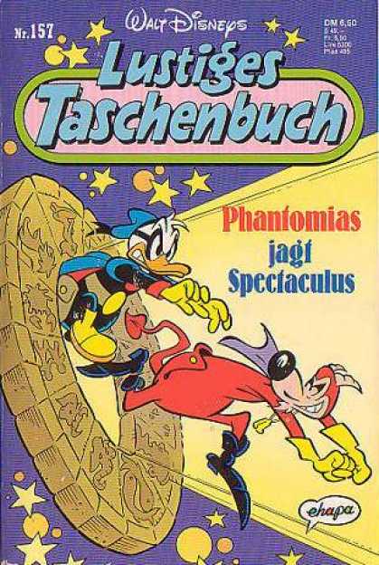 Lustiges Taschenbuch 159 - Phantomias Jagt Spectaculus - Big Wheel - Carving On Wheel - Fight - Duck