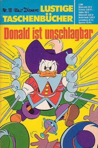 Lustiges Taschenbuch 18 - Donald - Swords - Walt Disney - Fighting - Fencing