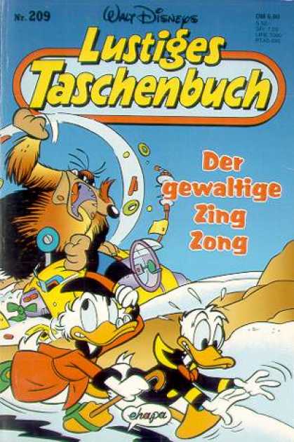 Lustiges Taschenbuch 211 - Der Gewaktige - Zing Zong - Ehapa - Ducks Running - Monster Chasing