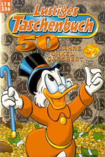 Lustiges Taschenbuch 238 - Uncle Scrooge - Gold Coins - Top Hat - Cane - Gloves
