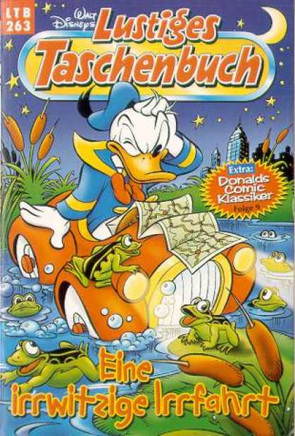 Lustiges Taschenbuch 265 - Donald Duck - Frog Pond - Lily Pads - Cat Tails - City At Night