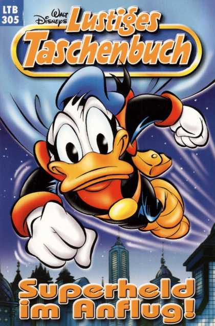 Lustiges Taschenbuch 377 - Disney - Donald Duck - Superhero - Nightime - Flying