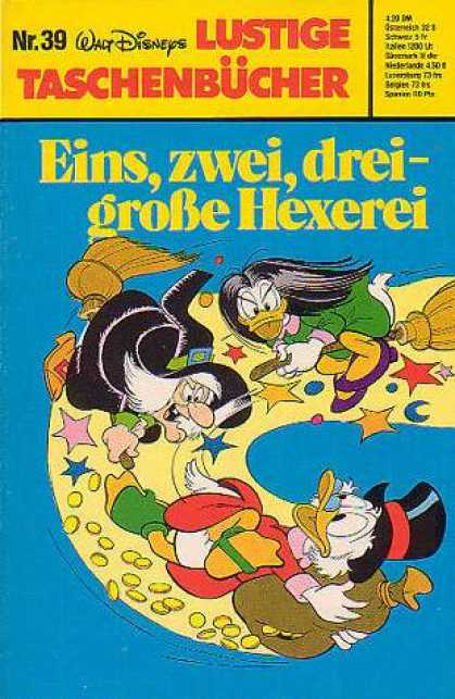 Lustiges Taschenbuch 39 - Witch - Stars - Brooms - Gold Coins - Daisy Duck