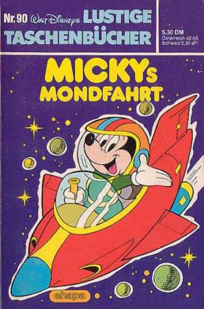 Lustiges Taschenbuch 90 - Micky Mouse - Moon - Astronaut - Spaceship - Planets