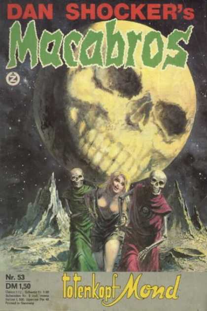 Macabros - Totenkopfmond - Skeletons - Skeletal Planet - Woman In Peril - Dan Shocker - Alien Planet
