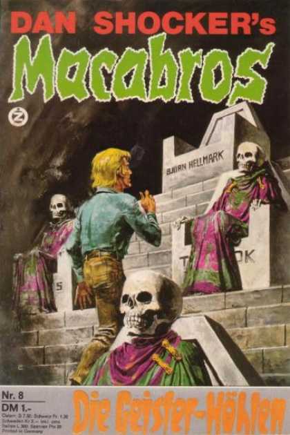 Macabros - Die Geister-Hï¿½hlen - Dan Shocker - Skeleton - Robe - Bjorn Hellmark - Stairs