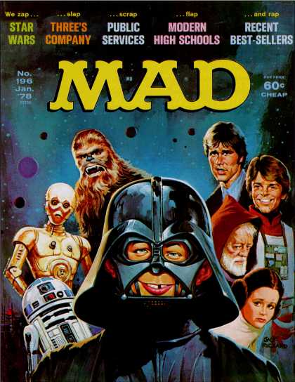 Mad Star Wars Covers - Mad #196 (Jan. 1978): The original movie