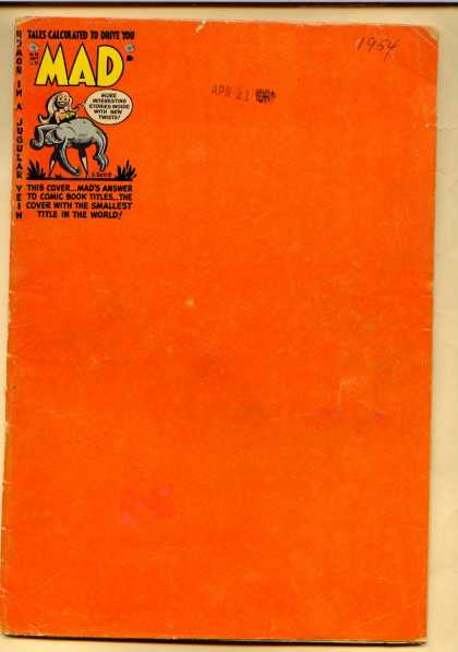 Mad 13 - 1954 - Mad - Jugular Vein - Comics Calculated To Drive You - April 21 - Harvey Kurtzman