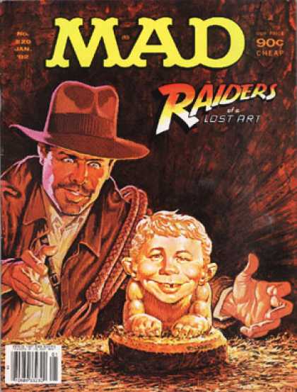 Mad 228 - Cheap - Raiders - Lost Art - Man - Statue