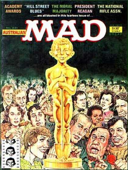 Mad 231 - Oscar Award - Satire - Magazine - American - Stars