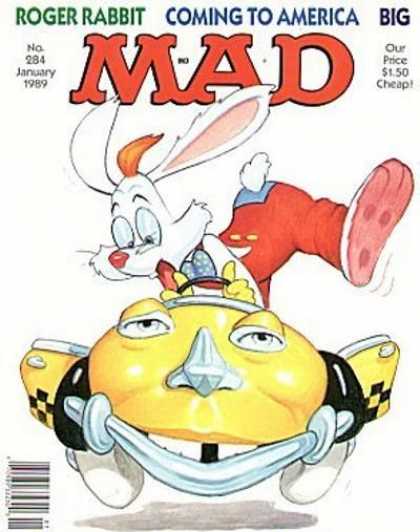 Mad 284 - Roger Rabbit - Car - Coming To America - January 1989 - Smile