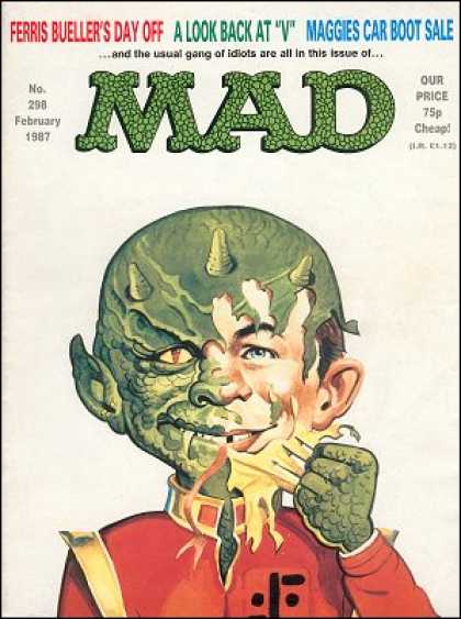 Mad 298 - Alien - Alfred E Neumann - Green - Boyh - Head