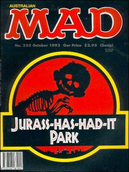 Mad 323 - Alfred E Neuman - Jurassic Park - Jurassic Park Parody - October 1993 - 295