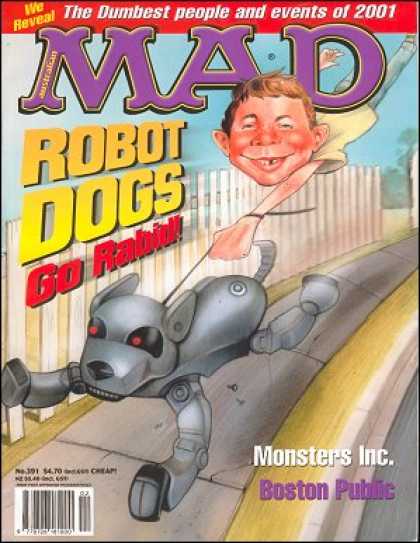 Mad 391 - Robot Dogs - Go Rabit - The Dumpest People - We Reveal - Boston Public