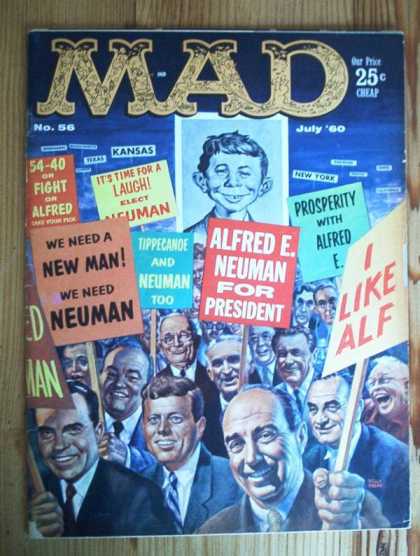 Mad 56 - Alfred E Neuman - Kennedy