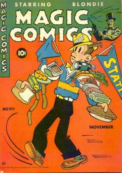 Magic Comics 100 - Food - Flags - The Game - Pie - Blondie