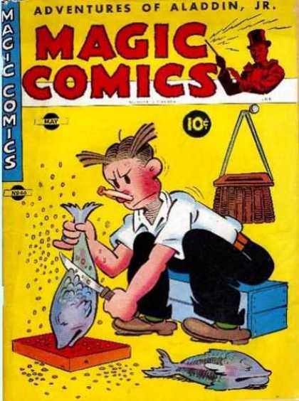 Magic Comics 46 - Aladdin Jr - Scaling Fish - Weight - Stink - Man