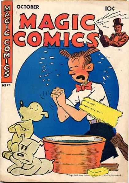 Magic Comics 75 - October - Ten Cents - Crying - Dogs - Tub Of Water