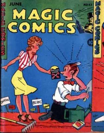Magic Comics 83 - Dagwood - Blondie - Garden - Spade - Watering Can