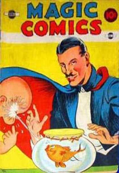 Magic Comics 9 - Fish - Fishbowl - Squirt - Face - Magician